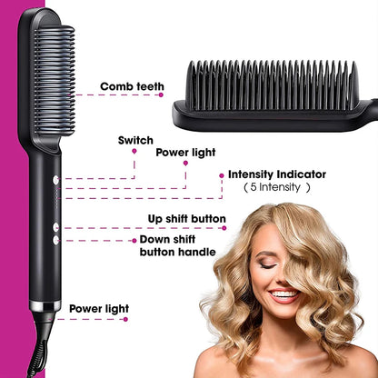 Escova Alisadora HairMaster360 - A Revolução em Cuidados Capilares!