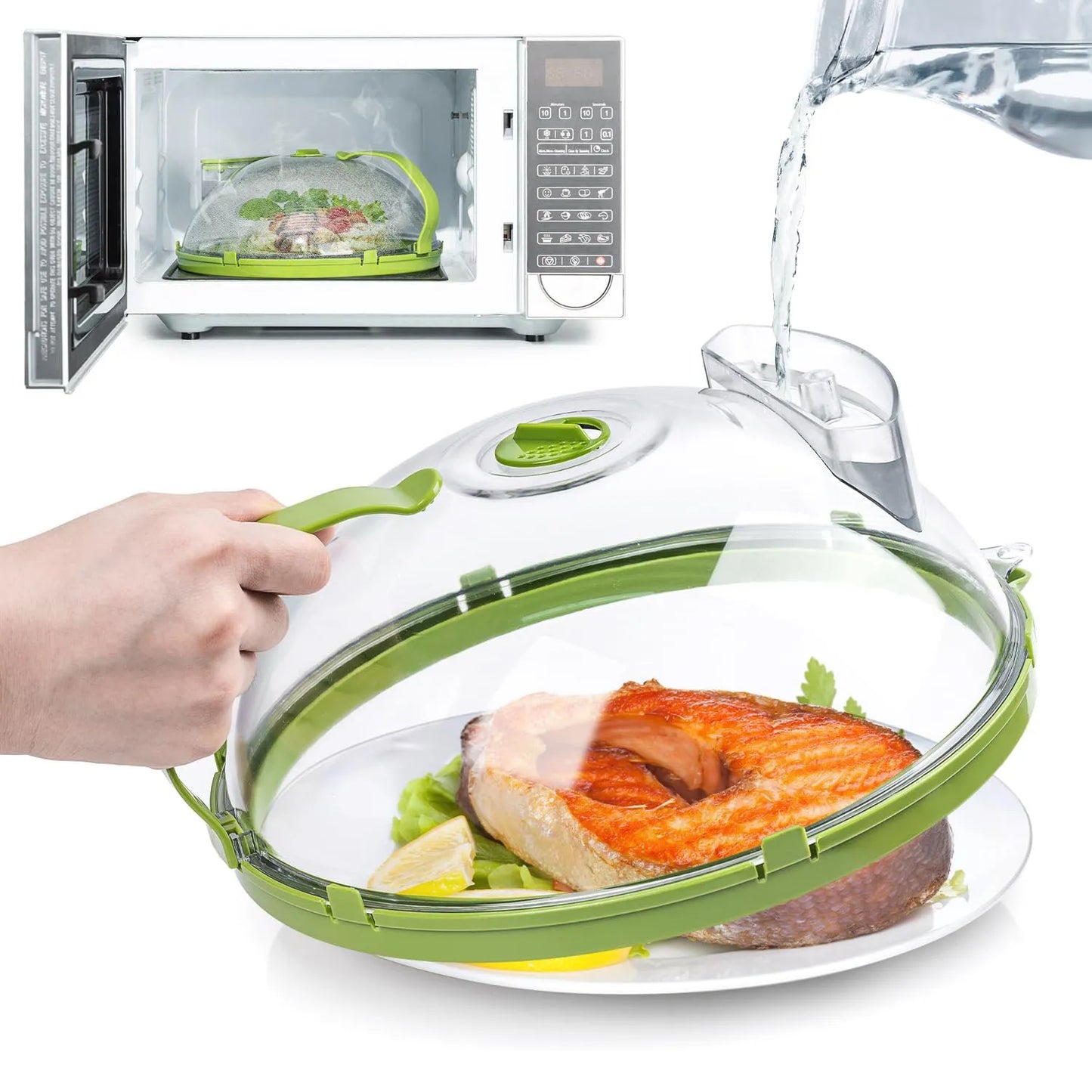 Tapa para microondas VaporSafe: ¡calienta comida sin deshidratarla!